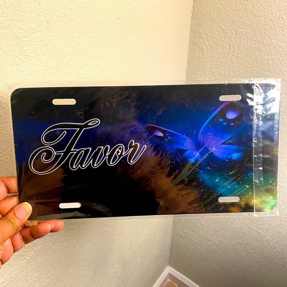 FAVOR Novelty License Plate